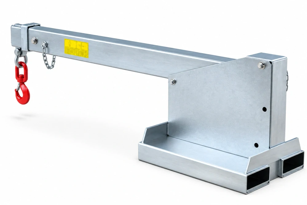 Teleskopické sklopné jeřábové rameno pro VZV – 4 500 kg