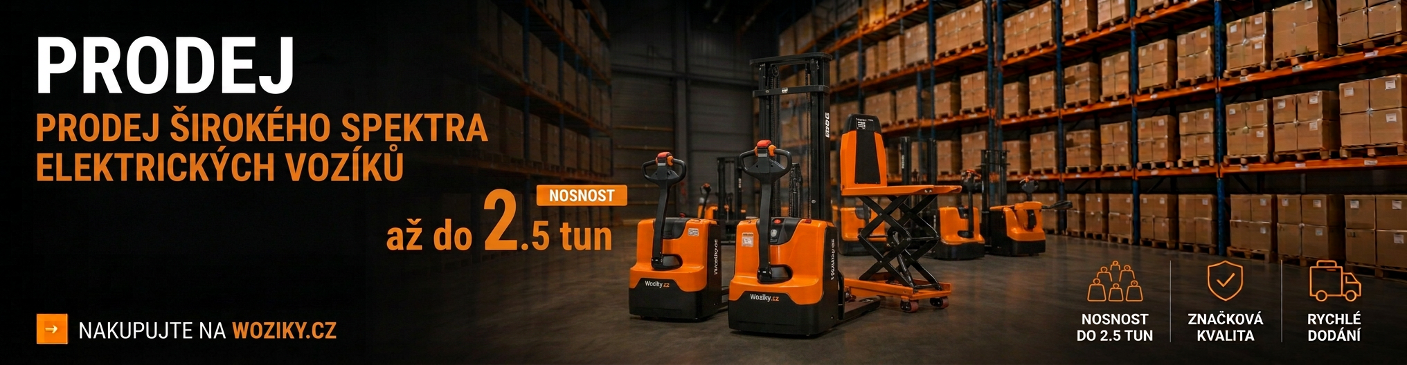 Paletové vozíky pro sklad, výrobu a logistiku