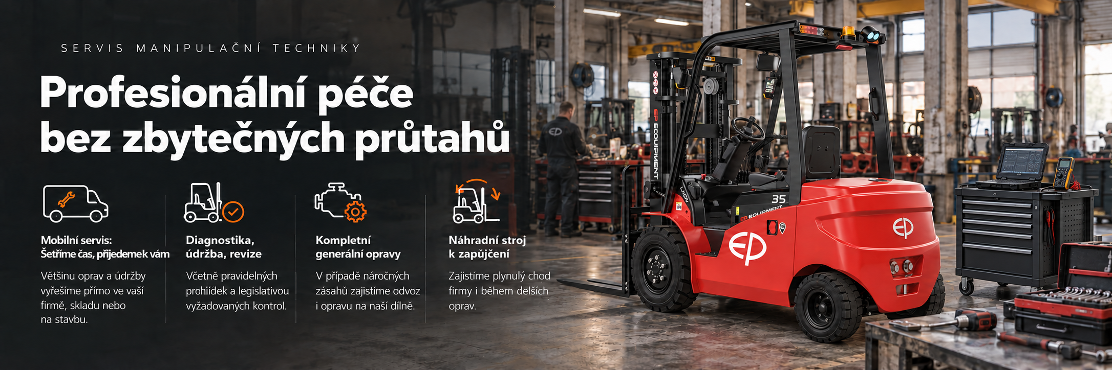 Servis manipulační techniky – profesionální péče bez zbytečných průtahů